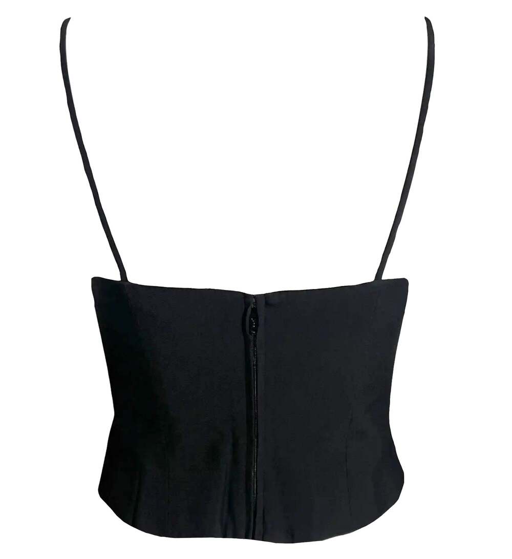 Moschino Couture Vintage S/S 1990 Eyes Bustier Corset Boning Throughout - Picture 4 of 4